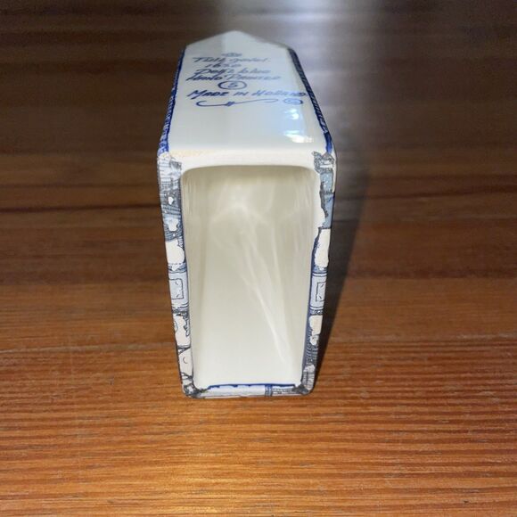 Delft Blue Hand-painted Miniature Tuit Gevel 1630 #5 Canal House Ceramic Holland - Picture 6 of 12